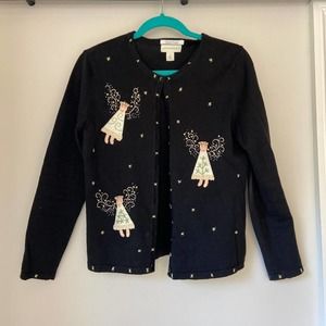 Vintage Holiday Angel Cardigaln Limited Edotion Appleseeds Sz S